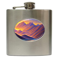 Great Sunset Hip Flask (6 Oz) by GardenOfOphir