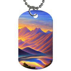 Great Sunset Dog Tag (two Sides) by GardenOfOphir