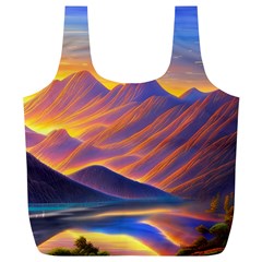 Great Sunset Full Print Recycle Bag (xl) by GardenOfOphir