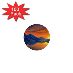 Glorious Sunset 1  Mini Buttons (100 pack) 