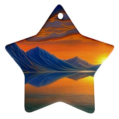 Glorious Sunset Ornament (star)