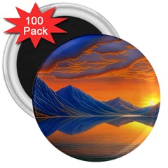 Glorious Sunset 3  Magnets (100 pack)