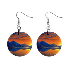 Glorious Sunset Mini Button Earrings