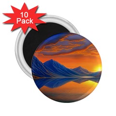 Glorious Sunset 2 25  Magnets (10 Pack)  by GardenOfOphir