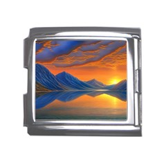 Glorious Sunset Mega Link Italian Charm (18mm) by GardenOfOphir