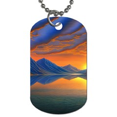 Glorious Sunset Dog Tag (One Side)