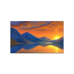 Glorious Sunset Sticker Rectangular (100 pack)