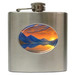 Glorious Sunset Hip Flask (6 oz) Front