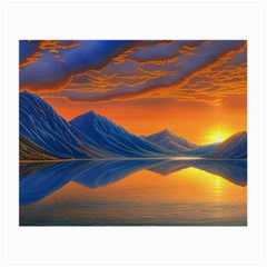 Glorious Sunset Small Glasses Cloth (2 Sides) by GardenOfOphir