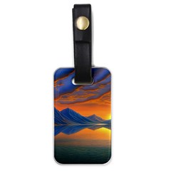 Glorious Sunset Luggage Tag (one Side) by GardenOfOphir