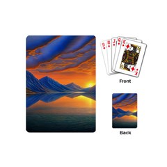 Glorious Sunset Playing Cards Single Design (mini) by GardenOfOphir