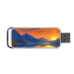 Glorious Sunset Portable Usb Flash (one Side) by GardenOfOphir