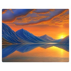 Glorious Sunset Premium Plush Fleece Blanket (Medium)