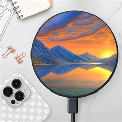 Glorious Sunset Wireless Fast Charger(black) by GardenOfOphir