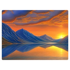 Glorious Sunset Premium Plush Fleece Blanket (Extra Small)