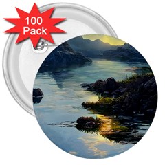 Incredible Sunset 3  Buttons (100 Pack)  by GardenOfOphir