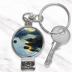 Incredible Sunset Nail Clippers Key Chain by GardenOfOphir