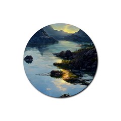 Incredible Sunset Rubber Coaster (round) by GardenOfOphir