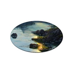 Incredible Sunset Sticker (oval) by GardenOfOphir