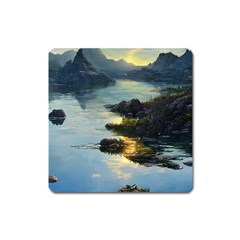 Incredible Sunset Square Magnet by GardenOfOphir