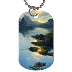 Incredible Sunset Dog Tag (one Side) by GardenOfOphir