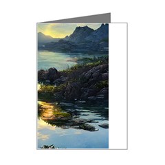 Incredible Sunset Mini Greeting Card by GardenOfOphir