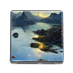 Incredible Sunset Memory Card Reader (square 5 Slot) by GardenOfOphir