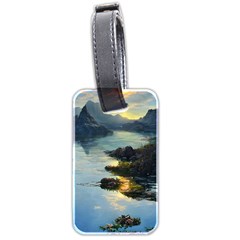 Incredible Sunset Luggage Tag (two Sides) by GardenOfOphir