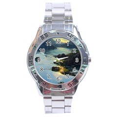 Incredible Sunset Stainless Steel Analogue Watch by GardenOfOphir