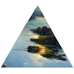 Incredible Sunset Wooden Puzzle Triangle by GardenOfOphir