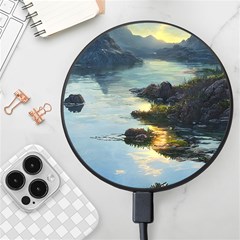 Incredible Sunset Wireless Fast Charger(black) by GardenOfOphir