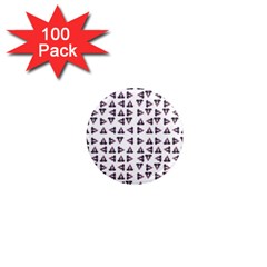 Happy Hound Funny Cute Gog Pattern 1  Mini Magnets (100 Pack)  by dflcprintsclothing