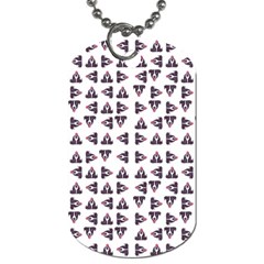 Happy Hound Funny Cute Gog Pattern Dog Tag (two Sides) by dflcprintsclothing