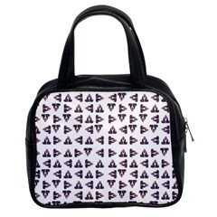 Happy Hound Funny Cute Gog Pattern Classic Handbag (two Sides) by dflcprintsclothing