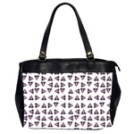 Happy Hound Funny Cute Gog Pattern Oversize Office Handbag (2 Sides) Front