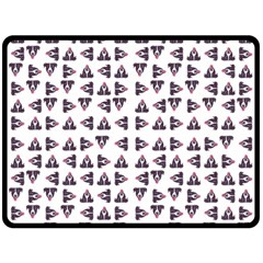 Happy Hound Funny Cute Gog Pattern One Side Fleece Blanket (large) by dflcprintsclothing