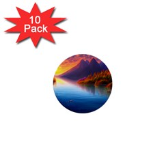 Immaculate Sunset 1  Mini Buttons (10 Pack)  by GardenOfOphir