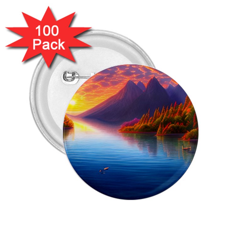 Immaculate Sunset 2.25  Buttons (100 pack) 