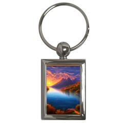 Immaculate Sunset Key Chain (rectangle) by GardenOfOphir