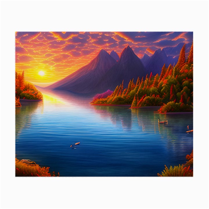 Immaculate Sunset Small Glasses Cloth