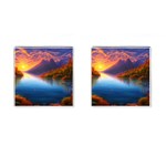 Immaculate Sunset Cufflinks (Square) Front(Pair)