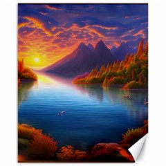 Immaculate Sunset Canvas 16  X 20  by GardenOfOphir