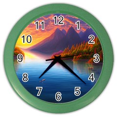 Immaculate Sunset Color Wall Clock