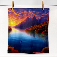 Immaculate Sunset Face Towel