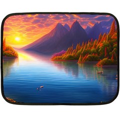 Immaculate Sunset Fleece Blanket (mini) by GardenOfOphir