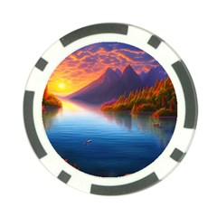 Immaculate Sunset Poker Chip Card Guard (10 pack)