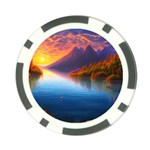 Immaculate Sunset Poker Chip Card Guard (10 pack) Front