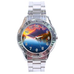 Immaculate Sunset Stainless Steel Analogue Watch by GardenOfOphir