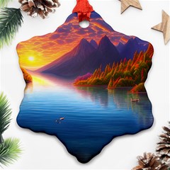 Immaculate Sunset Ornament (Snowflake)