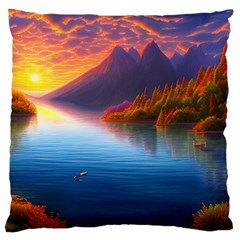 Immaculate Sunset Large Cushion Case (One Side)